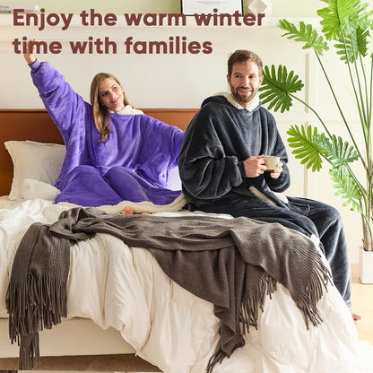 yescool Wearable Blanket Hoodie as Christmas Birthday Gifts for Women Mom - Colors B