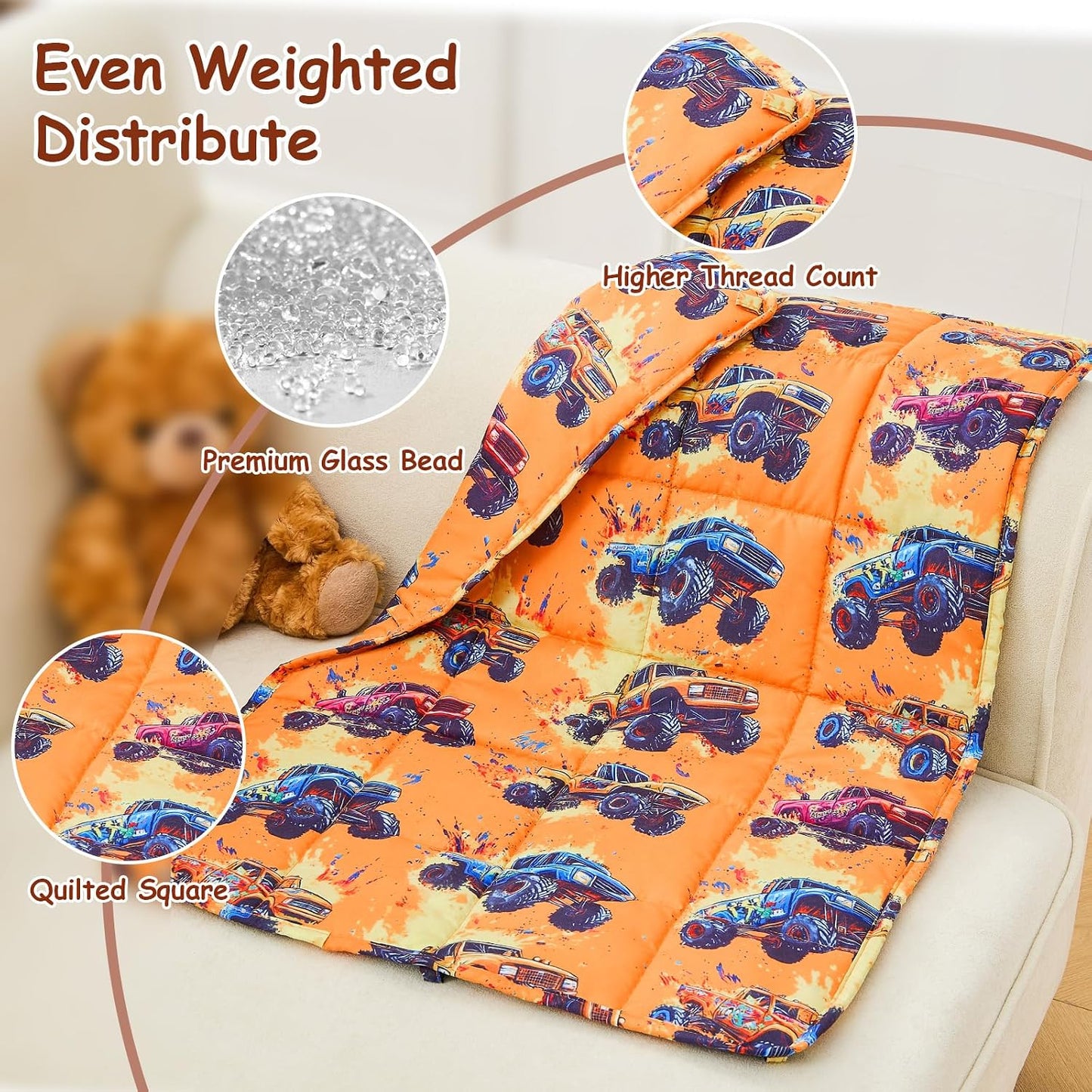 yescool Weighted Lap Pad 2 Pounds Weighted Lap Blanket, Space Plane Small Weighted Blanket, Weighted Throw Blanket Gifts for Travel Indoor Outdoor, 20"x30"
