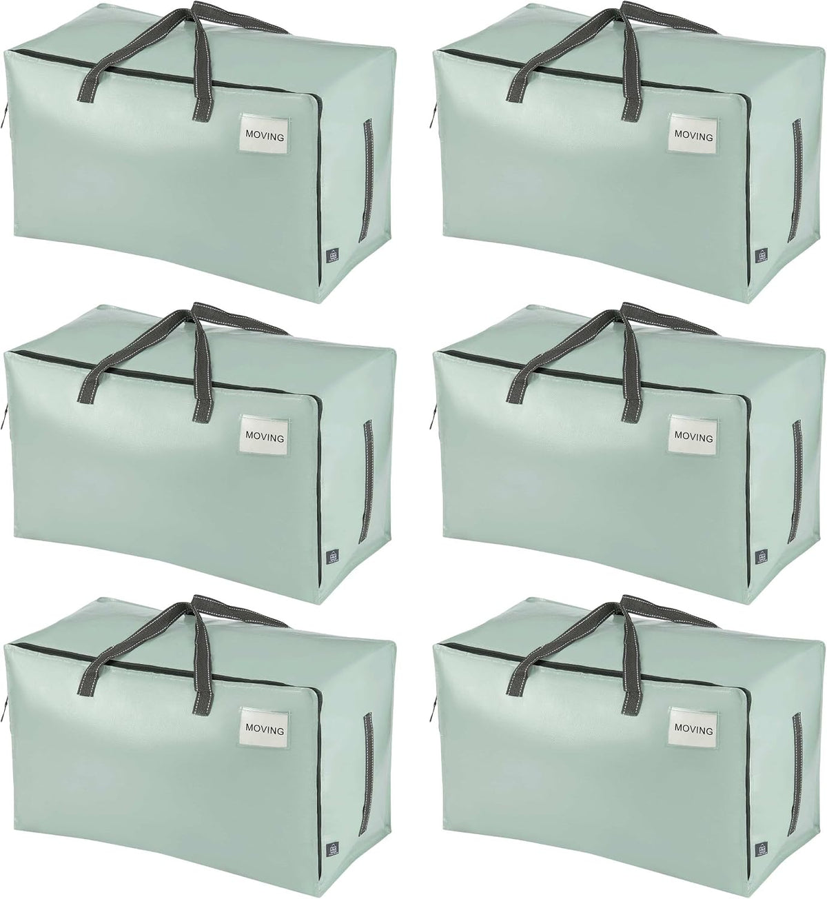 VENO Clear Extra Large Moving Bags & Storage Totes, Heavy Duty Organizer with Reinforced Handles & Strong Zippers for Clothes, College Dorm Essentials, Moving Supplies