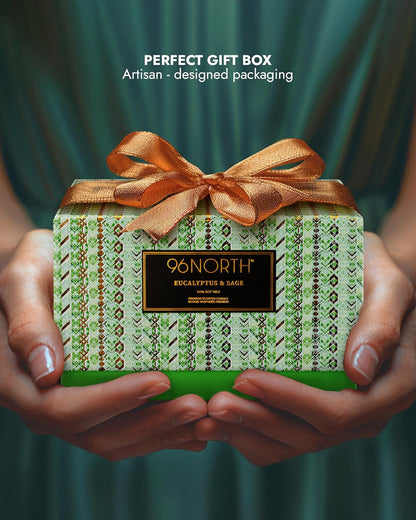 96NORTH Luxury Vanilla Soy Candles | Large 3 Wick Jar Candle | Up to 50 Hours Burning Time | 100% Natural Soy Wax | Relaxing Aromatherapy Aesthetic Candle | Housewarming Gift for Men and Women