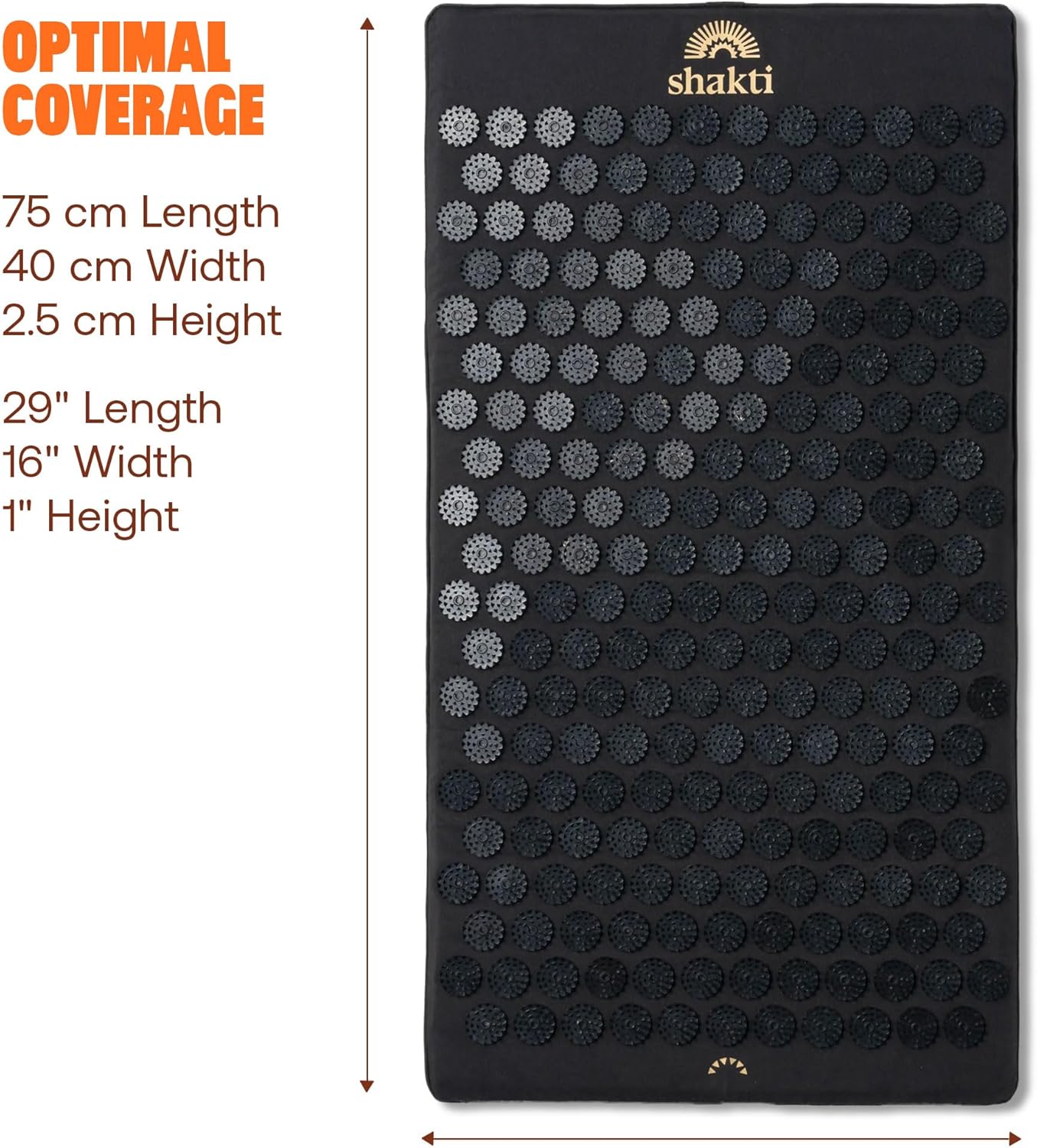 ShaktiMat Acupressure Mat for Relaxation, Massage Muscles, Aid Sleep & Unlock Inner Tension, Similar to Acupuncture, No Needles Required