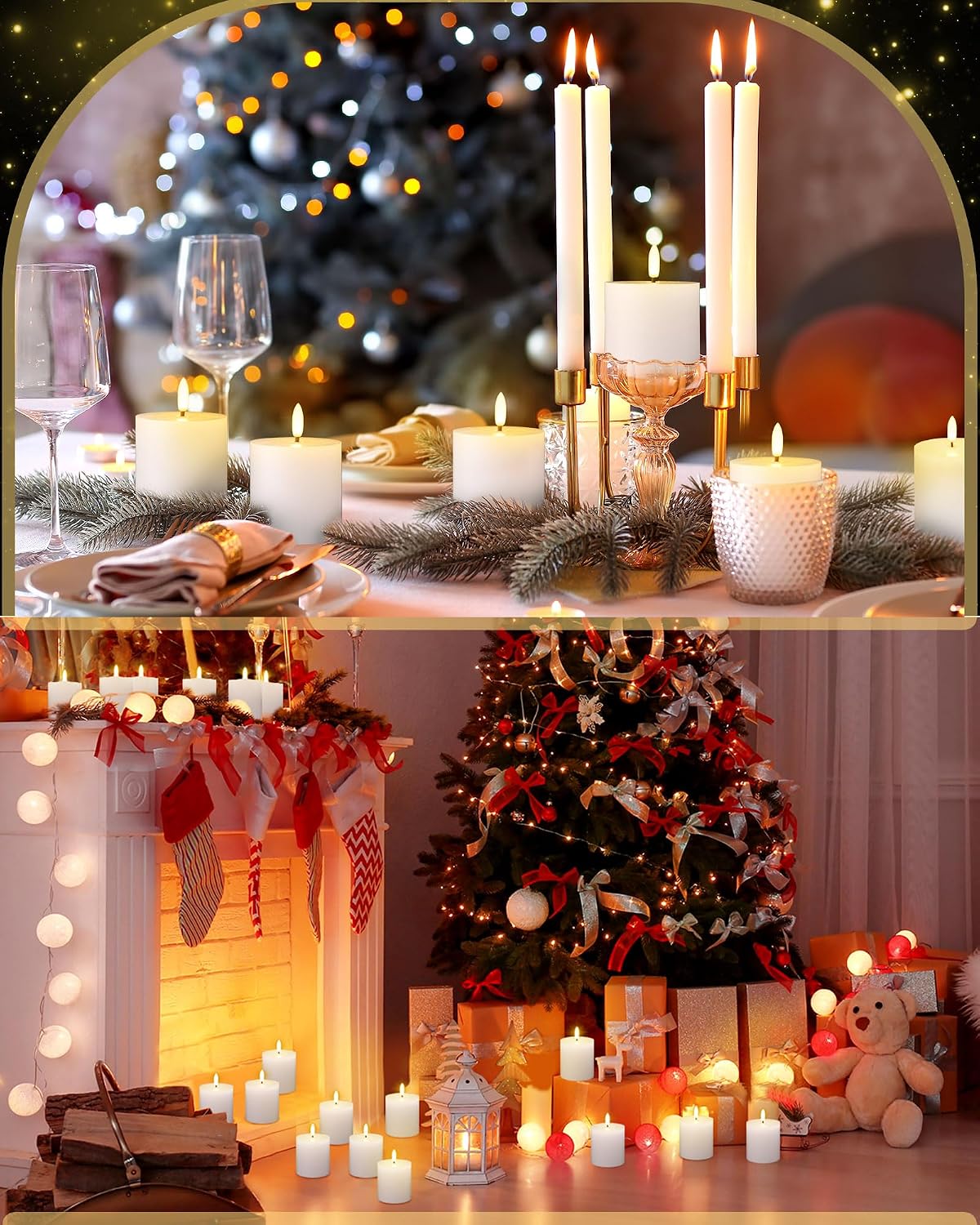 VIHOSE 12 Pack White Flameless Candles Set with Remote and Timer Flickering Flameless Battery Candles Flat Top LED Pillar for Wedding Outdoor Home Festival Decoration(D 3'' H 4'' 5'' 6'')