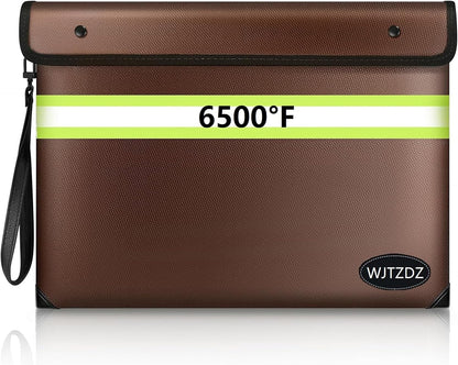 Upgraded Fireproof Money Bag,10 Layers of Heat Insulated Materials 6500°F