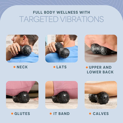 LifePro Velocity Vibrating Peanut Massage Ball with 4-Speed Vibration Modes