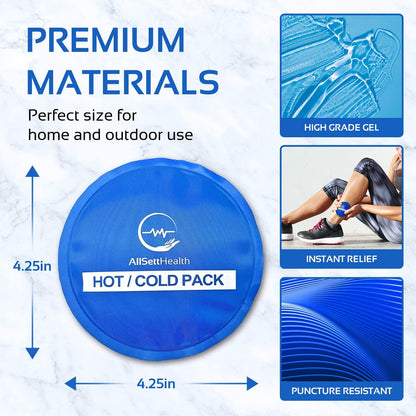 Reusable Hot and Cold Gel Ice Packs for Injuries - Gel Cold Packs for Injuries - Multiple Shapes and Sizes 7 Variety Pack
