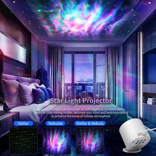 Star Projector, Galaxy Projector, Remote Control & Timer Galaxy Light