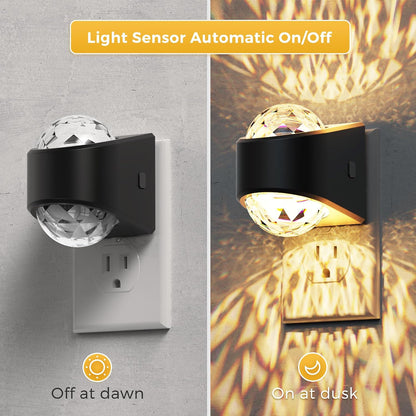 L LOHAS LED Night Light,Projector Night Light with Dusk to Dawn Sensor