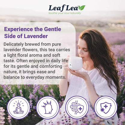 LeafLea Peppermint Tea Bags, Pure Single-Ingredient Mint Tea, 40 Count | Just Real Peppermint Leaves, Cool Refreshing Taste, Te De Menta, Caffeine-Free, Vegan, Individually Foil-Wrapped