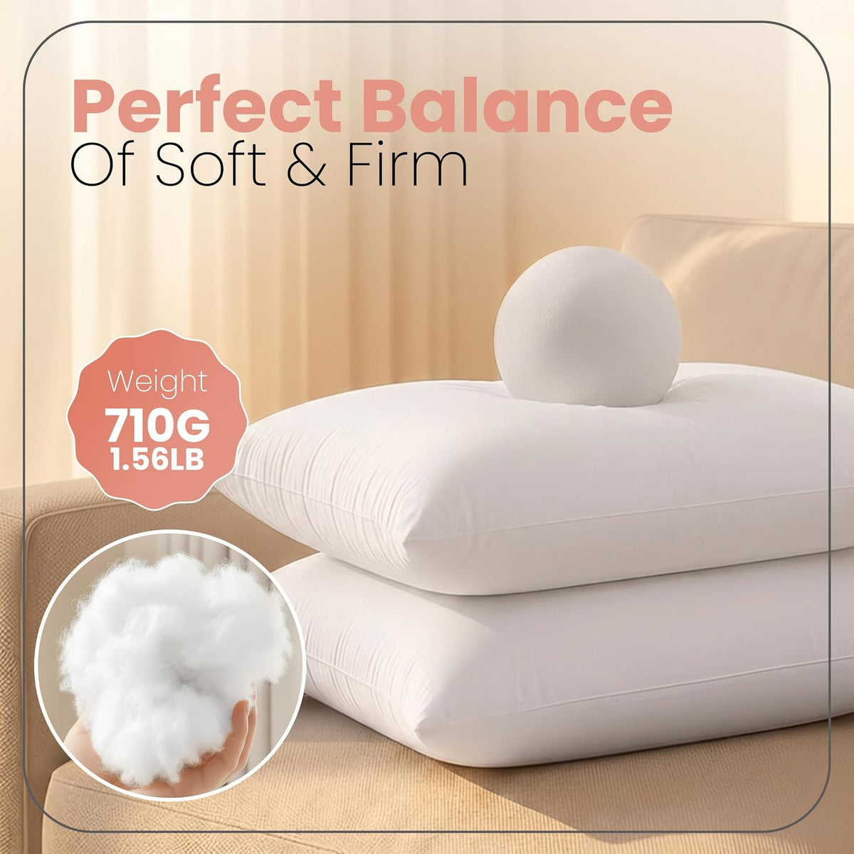 Utopia Bedding 12x20 Pillow Inserts, White Throw Pillows for Couch, 2 Pack