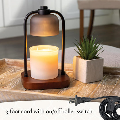 Candle Warmers ETC. Illumination Fragrance Warmer- Light-Up Warmer for Warming Scented Candle Wax Melts and Tarts or to Freshen Room, White Harmony