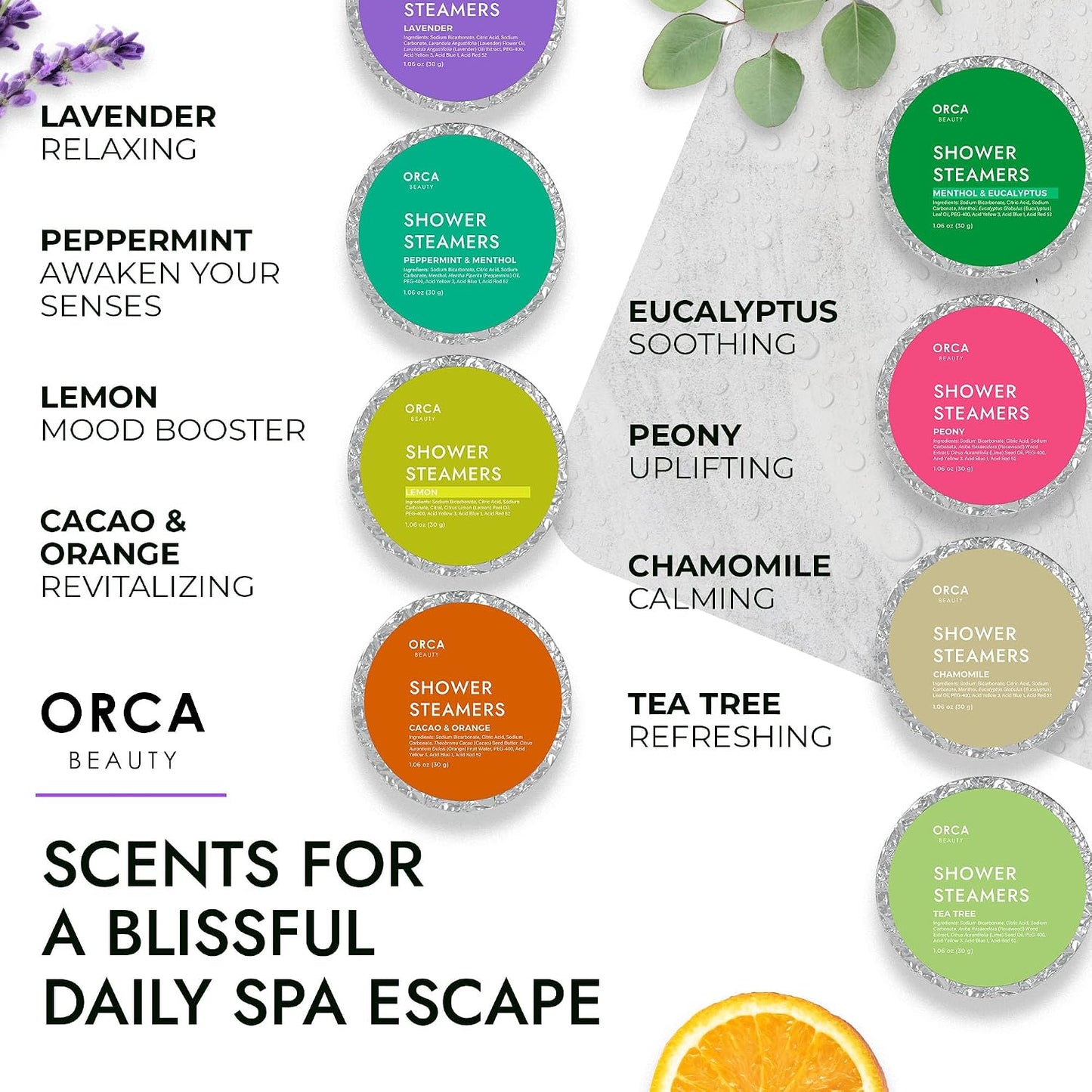 Shower Steamers Aromatherapy - Relaxation Gifts for Women, Shower Bombs, Unique Spa Gifts Shower Tablets, Stocking Stuffers for Women & Men (Advent Calendar 2025)
