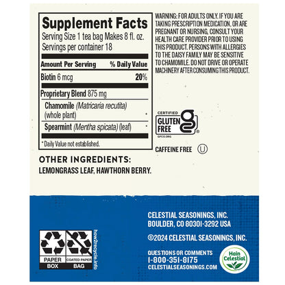 Celestial Seasonings Sleepytime Tea Plus Melatonin, Caffeine Free, Celestial Seasonings Herbal Tea, 18 Bag Box
