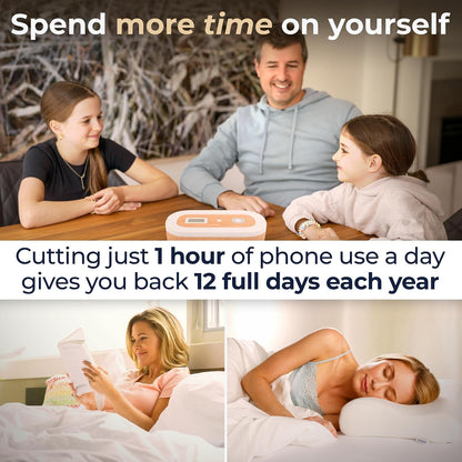 Mindsight Timed Lock Box | Unplug from Phones, Video Games, Social Media, Snacks & Cravings | 3 Modes based on Willpower | Easy to Use | Out of Sight ~ Out of Mind | Boost Your Mental Wellness