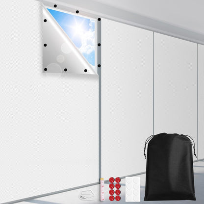 FADOTY 100% Blackout Curtains, 57"x 118" Portable Black Out Window Cover