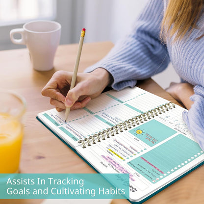 Taja Undated Weekly Planner, To Do List Notebook with Habit Tracker, A5