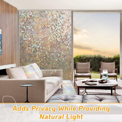 LUTE Blackout Window Film, Window Tint for Home Privacy, 17.5" x 78.7"
