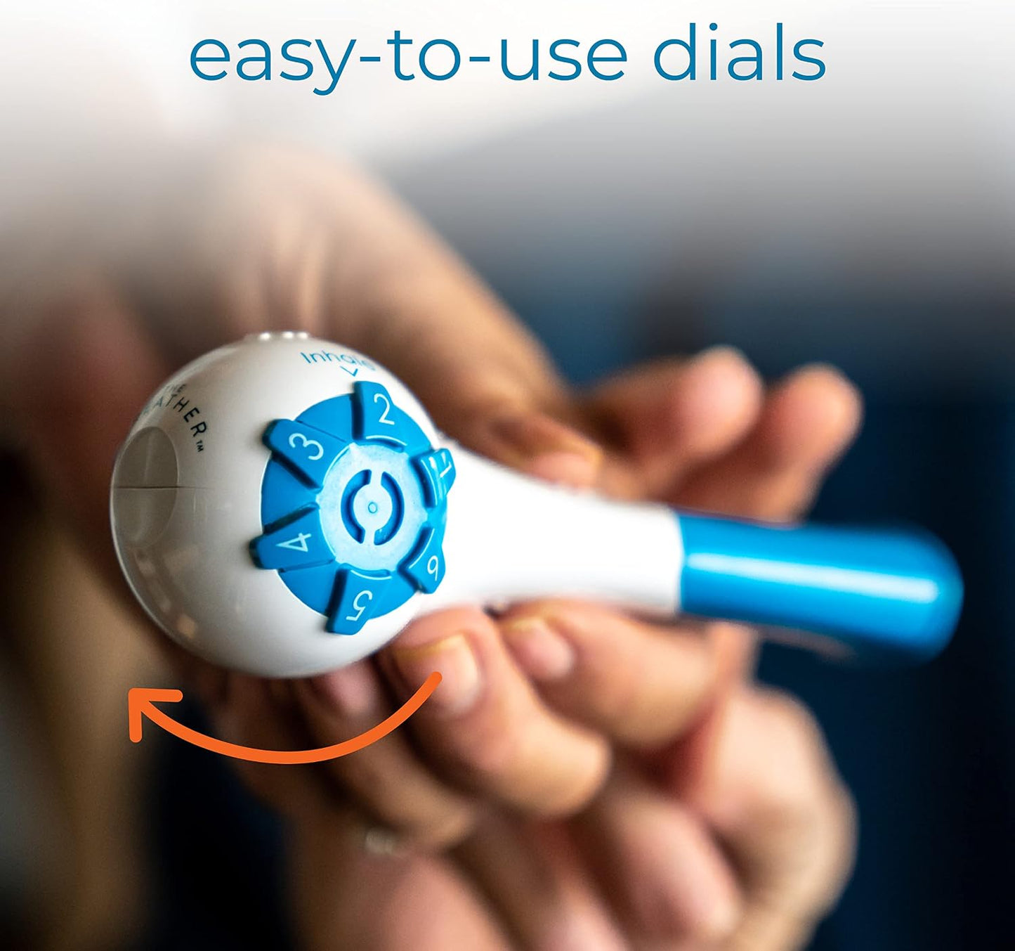 THE BREATHER │ Natural Breathing Exerciser Trainer For Drug-Free Respiratory Therapy │ Breathe Easier with Stronger Lungs │ Guided Mobile Training App Included