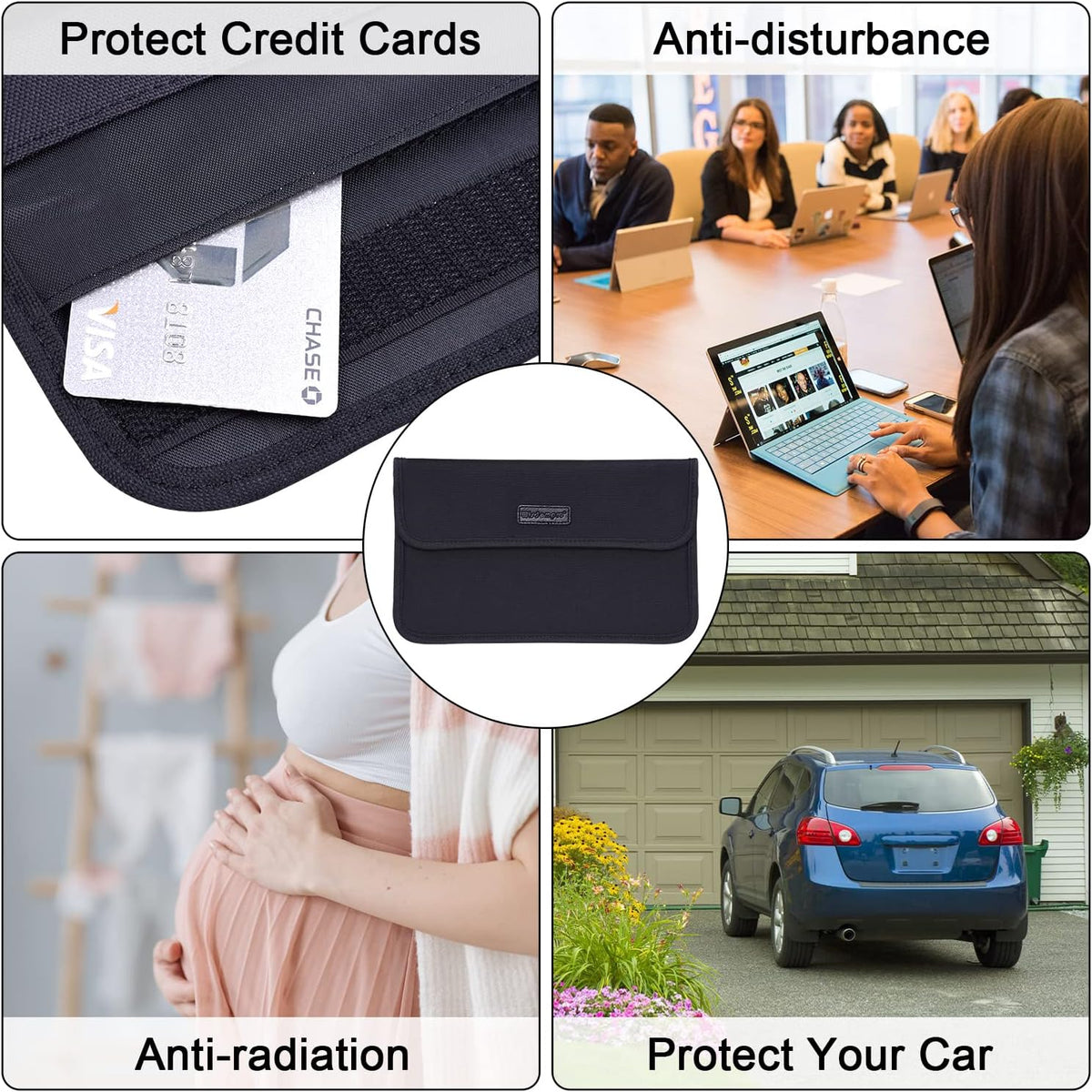 Wisdompro Faraday Bag, RFID Signal Blocking Bag for Phones and Car Keys