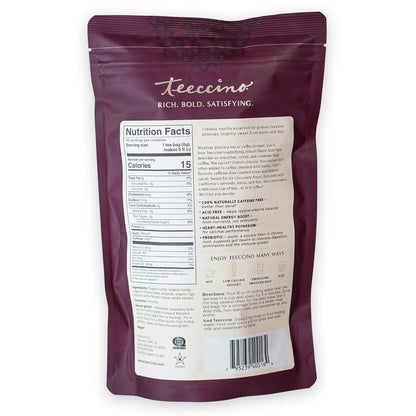 Teeccino Holiday Herbal Tea Sampler Assortment - Candy Cane, Gingerbread, Snickerdoodle - Caffeine-Free Holiday Dessert Teas with Prebiotic Chicory, 12 Tea Bags