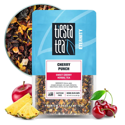 Tiesta Tea - Cherry Punch, Loose Leaf, Sweet Cherry Herbal Tea, 2oz