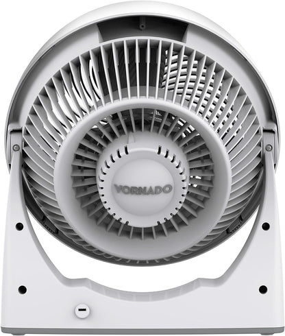 Vornado 133DC Energy Smart Compact Air Circulator with Variable Speed Control, DC Motor, Adjustable Tilt, Quiet Operation for Bedroom, Office, and Home Use, White