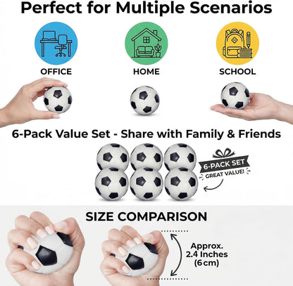 4 Pcs Motivational Stress Balls for Adults, Anxiety Relief Set