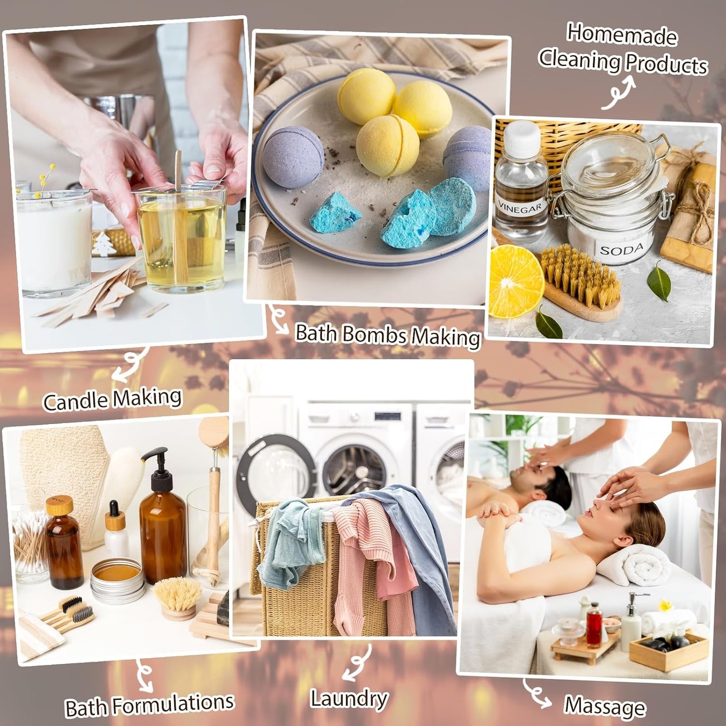 Essential Oil Set, 15 Pcs Fragrance Aromatherapy Oils for Skin, Diffusers, Home Care, Humidifier Laundry, Candle Making - Tea Tree, Sandalwood, Lavender, Vanilla, Peppermint and More(5mL)