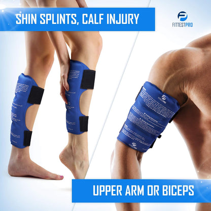 Fittest Pro Knee Ice Pack Wrap for Pain Relief, Reusable Hot and Cold Therapy Wrap for Swelling, Recovery, and Therapy for Arthritis, Meniscus Tear and ACL