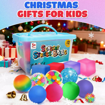 6 Set Squishy Sensory Stress Squeezing Balls forAdults: Best Calming Tool to Relieve Anxiety, Vent Mood and Improve Focus, Easter Basket Stuffers for Kids, Goodie Bag Stuffers