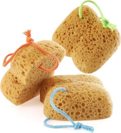 Bath Sponge, 2Pcs Large Shower Sponges for Women Men | Soft Sponge for Bathing, Exfoliating Wash Sponge Body Puff with Dense Foam for Gentle & Deep Cleanse for Sensitive Dry Skin