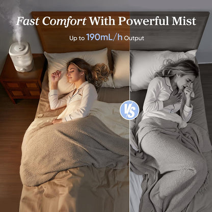 Levoit Humidifiers for Bedroom, Smart Warm and Cool Mist, Symptom Relief