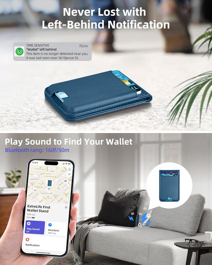 ExtreLife for Magsafe Wallet, Works with Apple Find My, 6 Cards Holder