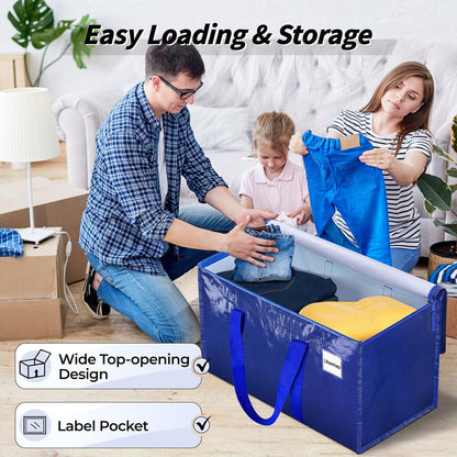 ukeetap Extra Large Clothes Storage Bins with Lids, Clear