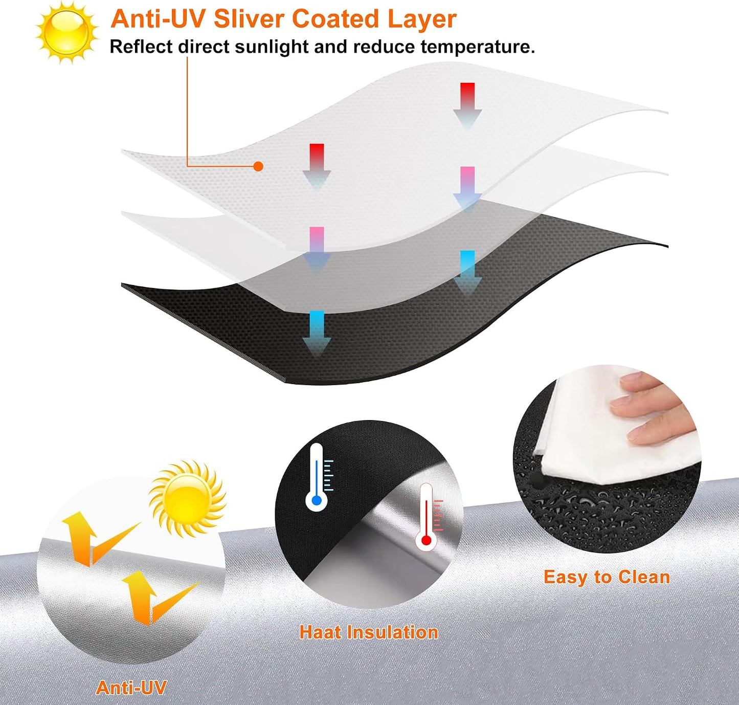 Black Out Window Cover Portable Blacout Curtains for Bedroom Guard Blinds