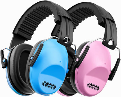 Dr.meter Ear Muffs for Noise Reduction: 27.4SNR Noise Cancelling Headphones for Kids Adults, EM100 Adjustable Hearing Protection Earmuffs for Monster Jam, Autism Sensory, Concerts, Fireworks- 3PACK