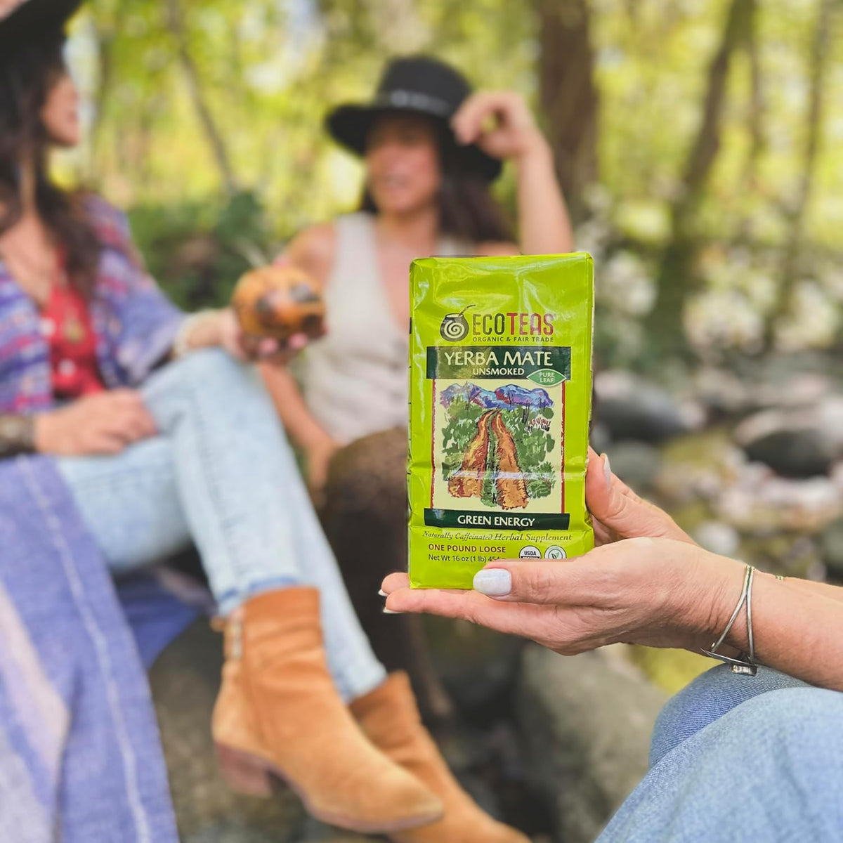 ECOTEAS Organic Yerba Mate Unsmoked Loose Tea Pure Leaf Cut 1 lb Pack of 1