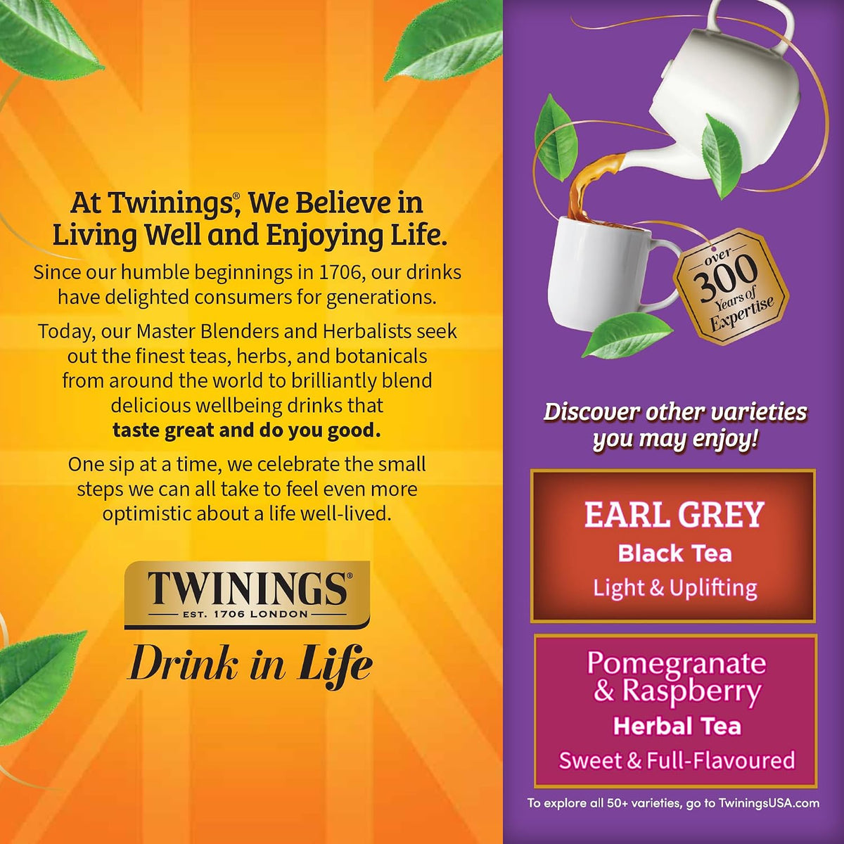 Twinings Blackcurrant Breeze Black Tea Individually Wrapped Bags, 100 Count (Pack of 1), Sweet, Tangy Taste, Caffeinated, Enjoy Hot or Iced, 100 Teabags