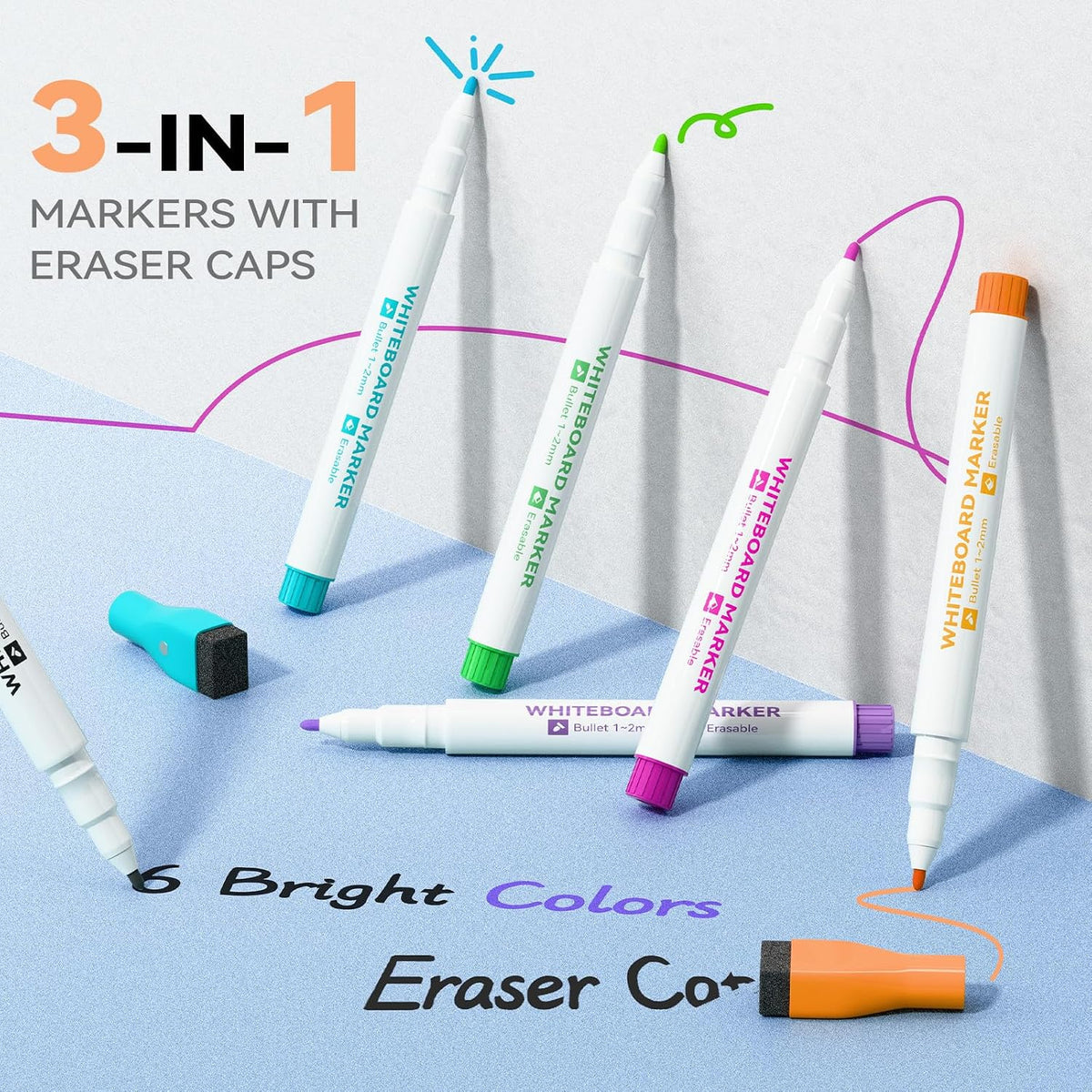 Marsrock Weekly Calendar Whiteboard with Stand, Dry Erase Magnetic 16"x12"