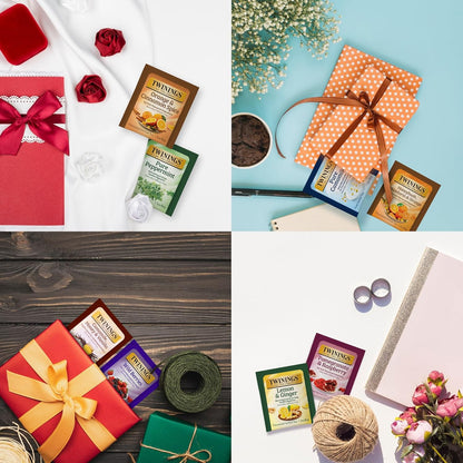 Twinings 48 Tea Bags Herbal Variety Pack – 12 Herbal Flavors, Caffeine-Free, Individually Wrapped, Perfect Tea for Any Occasion