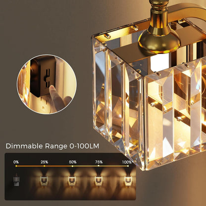 L LOHAS LED Night Lights Plug into wall, Amber Night Light with Adjustable Brightness, Plug in NightLight with Auto Light Sensor, Wall Sconce-Style Design Night Light for Bathroom,Hallway, 2 Pack