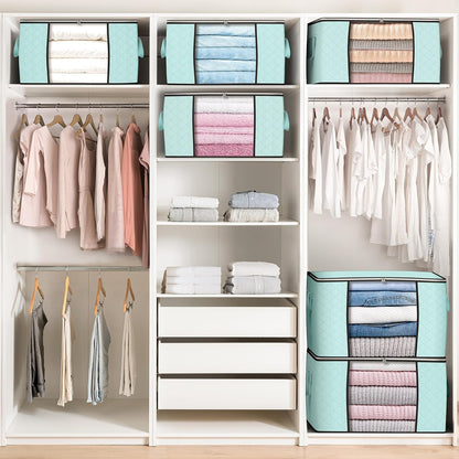 90L Large Storage Bags, Clothes Storage Bins Closet Organizers