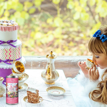 Elderberry Goodness Herbal Childrens Tea by La Tea Dah, Decaf Teas for Kids, Healthy Elderberry and Echinacea Teas for Little Princesses, Tea Party Supplies, WonderLand (12 Caffeine Free Bags)