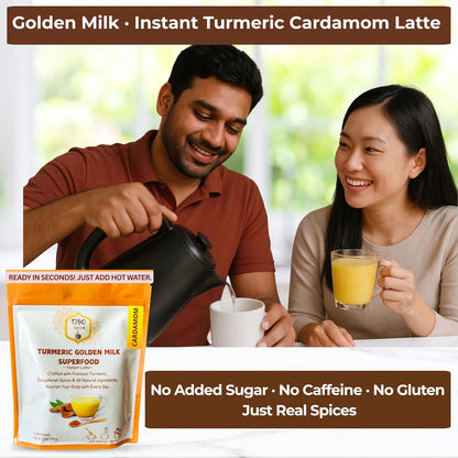 T2GO Authentic Karak Masala Chai Tea Mix – Just Add Water, 8 oz | Bold karak-style masala chai — real milk & spices in every scoop, no simmering