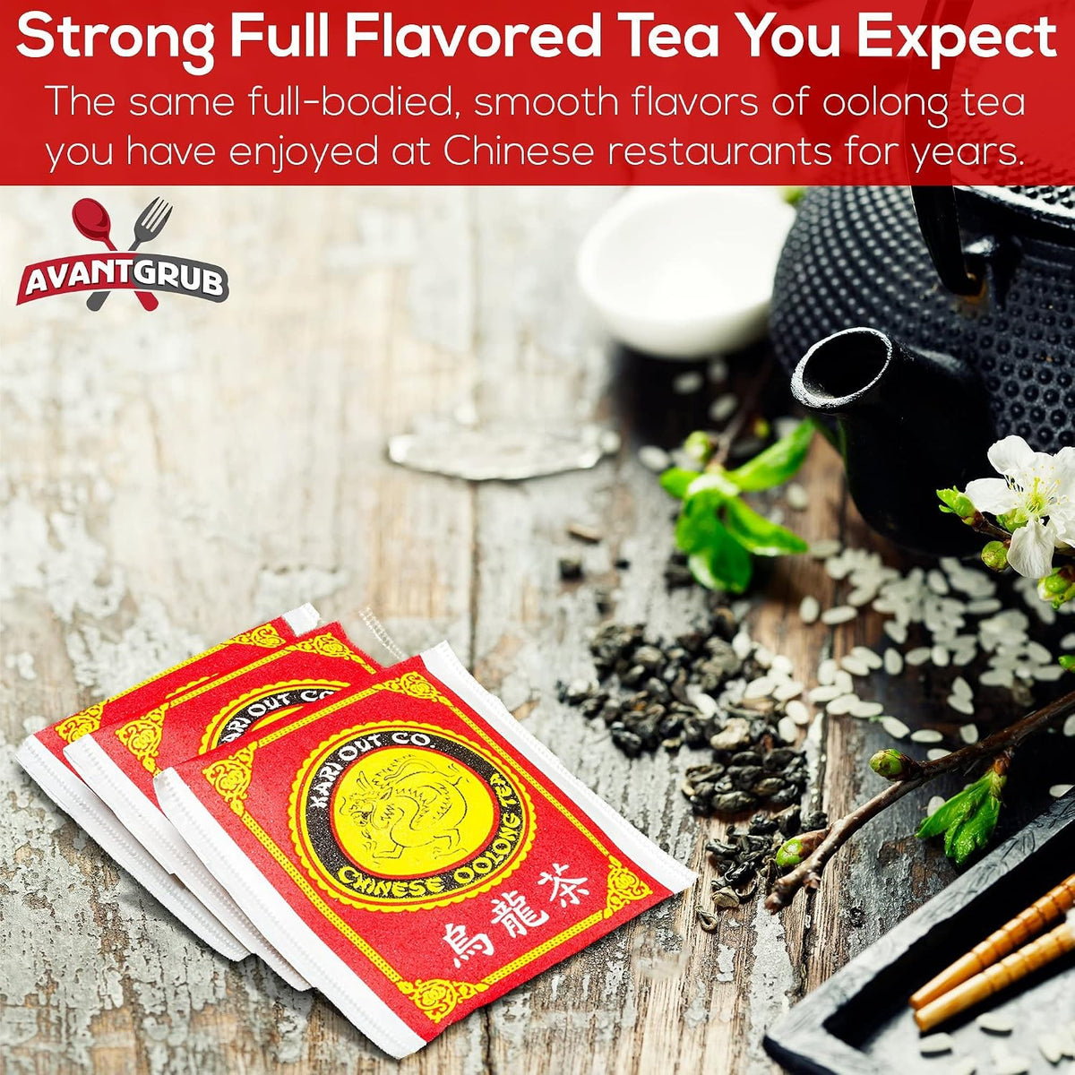 Authentic Restaurant-Grade Oolong Tea Bags, Premium Chinese Tea Sachets for Hot or Iced Caffeinated Drinks, Semi-Fermented Drink for Detox, Health, Diet and Energy, 9.6 Ounce (Pack of 150).