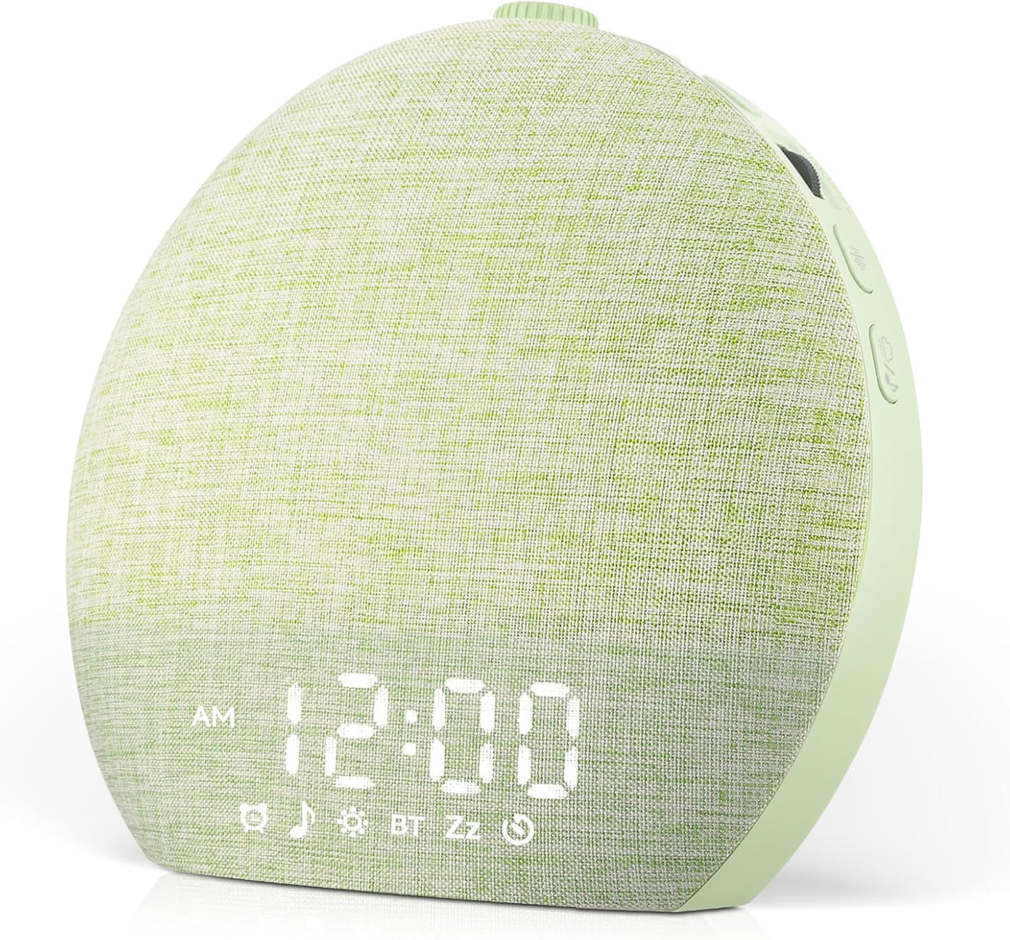 Geuuap Sunrise Alarm Clock White Noise Sound Machine for Bedroom | Natural Wake-Up Light with 30 Soothing Sleep Aids, Bluetooth Speaker, Dimmable Clock, Screen-Free Design for Baby Adults Kids-Khaki