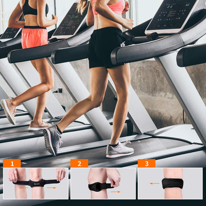 CAMBIVO 2 Pack Patella Tendon Knee Straps, Knee Brace for Women & Men with Extra Straps, Patella Bands for Pain Relief, Osgood Schlatter, Jumper’s Knee, Tendonitis, Running, Basketball, Volleyball