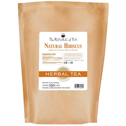 The Republic of Tea – Natural Hibiscus Tea, 36 Tea Bags, Herbal Blend, Caffeine Free, Gluten Free