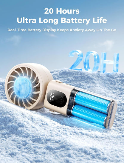 Aecooly Mighty Portable Handheld Fan | 20H Max Cooling | 3 Flexible Modes