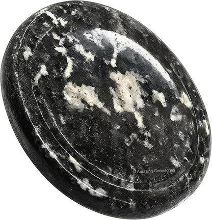 Amazing Gemstone Labradorite Thumb Worry Stone, Anxiety Stone, Healing Crystals - Piedra Crystal Fidget for Gift, Meditation, Calming, Relaxation, Stress Relief - Colors B