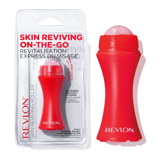 Revlon Skin Reviving Face Roller, Red, 1 Count